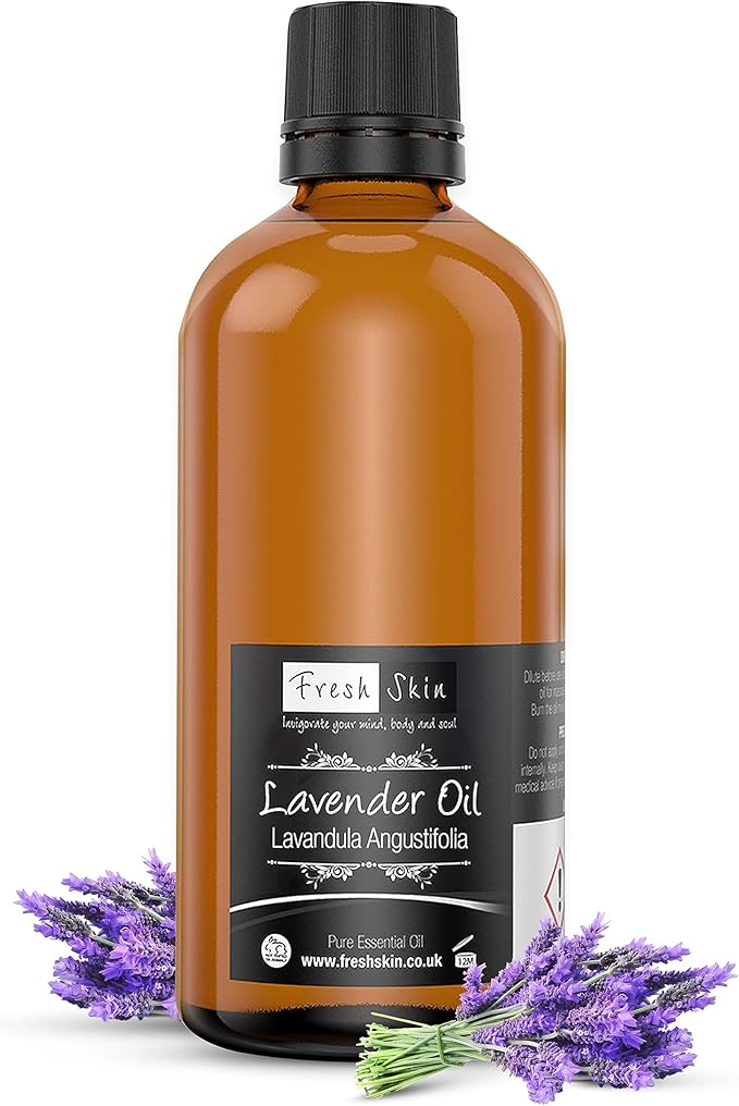 Freshskin Beauty LTD | Lavender Essential Oil - 100ml - 100% Pure & Natural Essential Oils - Lavender Oil for Sleep, Aromatherapy, Diffusers for Home - Vegan Friendly