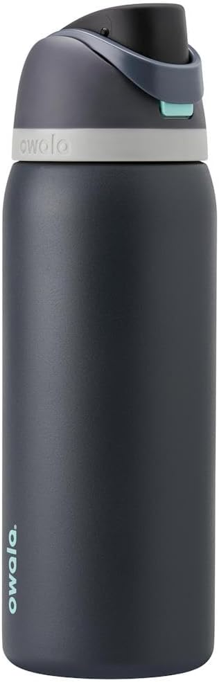 Owala FreeSip Insulated Stainless Steel Water Bottle with Straw for Sports and Travel, Leak Proof, BPA-Free, 945ml, Foggy Tide