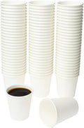 1ABOVE 50 Pack 8 oz White Disposable Paper Cups, 100% Natural and Recyclable Hot and Cold Drink Cups, Perfect for Homes and Office