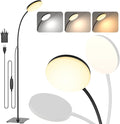 LED Floor Lamp, 10W Reading Standing Lamps with 3 Color Temperature & 5 Brightness Levels, Dimmable Floor Lamp for Living Room, Bedroom, Office[Energy Class A]