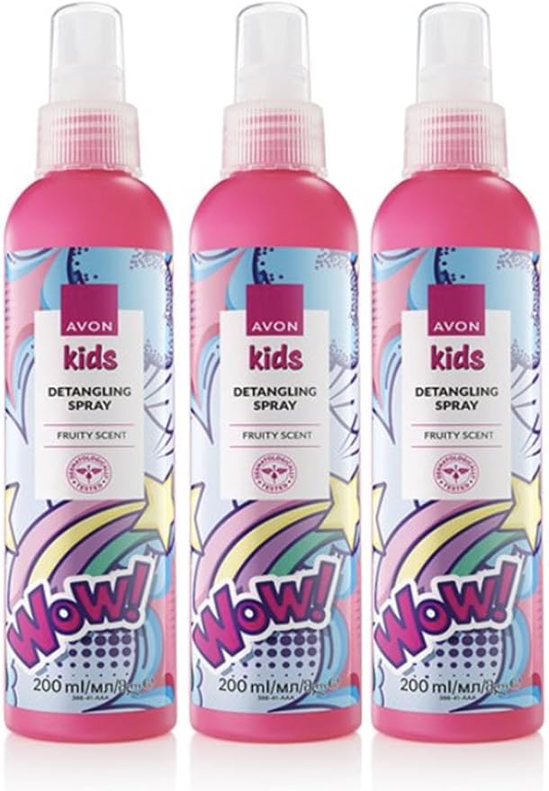 3 x Kids Fruity Hair Detangling Spray 200ml
