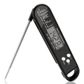 MEGAROOM Digital Meat Thermometer Instant Read - 2s Fast Food Probe for Kitchen Cooking, BBQ & Sunday Roast - Waterproof Temperature Gauge with Strong Magnet & Backlight (Black)