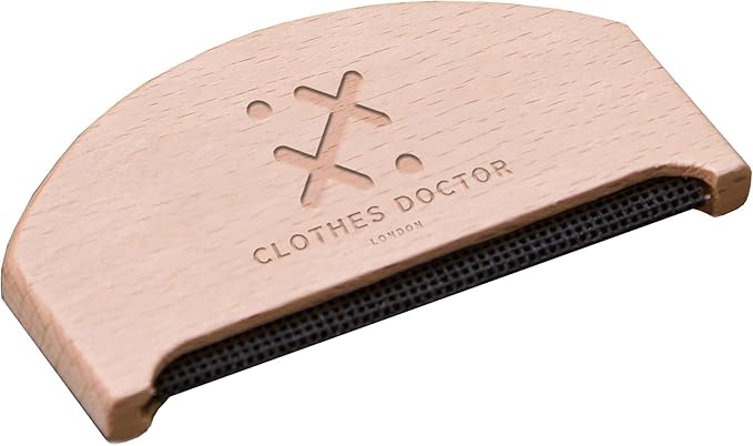 Clothes Doctor Cashmere Comb in Beechwood | Sweater Shaver Pilling Comb | Brush Tool for De-Pilling Clothing Garments Knits Woolens Scarves Wool