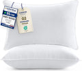 Utopia Bedding Pillows 2 Pack, (UK Standard, White) Hotel Quality Luxury Bed Pillow for Back, Stomach or Side Sleepers