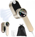 Travel Iron Handheld Clothes Steamer,Travel Steamer for Clothes Wrinkle Remover-Steamer Iron with LED Screen 6 Speed Steam 10S Rapid Heating-1200W Portable Clothes Steamer for Home & Travel,Gold
