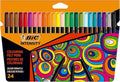 BIC Intensity Felt Tip Pens, Vibrant Colouring Pens, School Supplies for Kids or Adults, 24 Pack