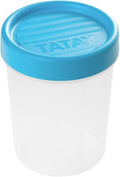 TATAY Food Storage, Airtight, 0.4L of Capacity, Screw Lid, BPA free, Suitable Microwave and Dishwasher, Blue. Measures: 8,5 x 8,5 x 11,1 cm