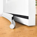 Draft ExcluderDoors,Door Draft Stopper Bottom One Sided Door Draft Blocker,37'' Cutable Under Door Draft Blocker Insulator Door Seal Weather Stripping Front Doors,White,White 1 Pack