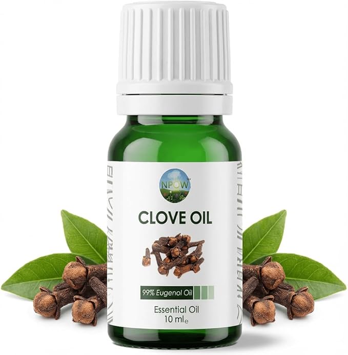 Clove Oil for Toothache Pain Relief for Adult – Oil of Cloves for Toothache Natural Dental Solution, Clove Bud Oils, Cloves Extract for Oral Care, Tooth Pain Relief and Dental Health - 10ml