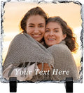 Personalised Gifts for Women Men Personalised Photo Gifts Photo Slate 15 x 15cm Rock Slate Gift for Him Her Gift for Mothers Day Birthday Anniversary Wedding Christmas Valentines Day