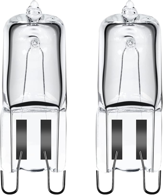 GMY G9 Halogen Oven Bulb 40W 230V 300℃ Heat Tolerant for Neff/AEG/Zanussi/Bosch/Oven Light Bulb 2 Pack[Energy Class G]