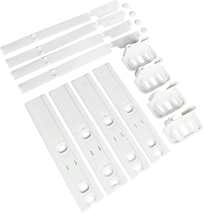 Integrated Fridge Door Sliders: Integrated Fridge Door Slider Kit with Brackets, Clips, Universal Fridge Mounting Kit for Built In Fridges, Attaching to Fridge Doors, Set by Tarrapu[Energy Class A+++]