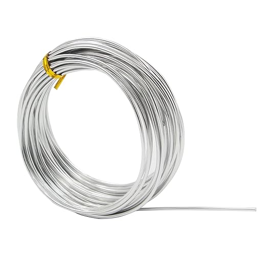 2mm Aluminum Craft Wire, 12 Gauge Sculpting Wire, Bendable Crafting Wire for Sculpting, Modelling, Skeleton, Floral Making, Jewelry Making, Wire Weaving and Wrapping