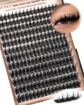 Manga Lash Clusters With Spikes Wispy Cluster Lashes Fluffy Individual Eyelashes Anime Eyelash Clusters Reusable Fairy Eyelash Extensions Lashes Individual Cluster (D Curve 12-18mm 204pcs)
