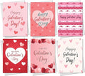 RED OCEAN Happy Galentine's Day Pack of 6 Valentines Day Cards For Best Friend, Galentines Day Card For Friend, Valentine's Day Card For Women Her