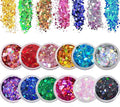 12 Colors Face Glitter, Holographic Festival Glitter Hair Glitter for Body Eye Hair Nail and Painting DIY Art