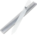 Bona Fide Beauty Czech Glass Nail File for Natural Nails, Single Crystal Nail File with Hardcase. Made in The EU. (Clear)