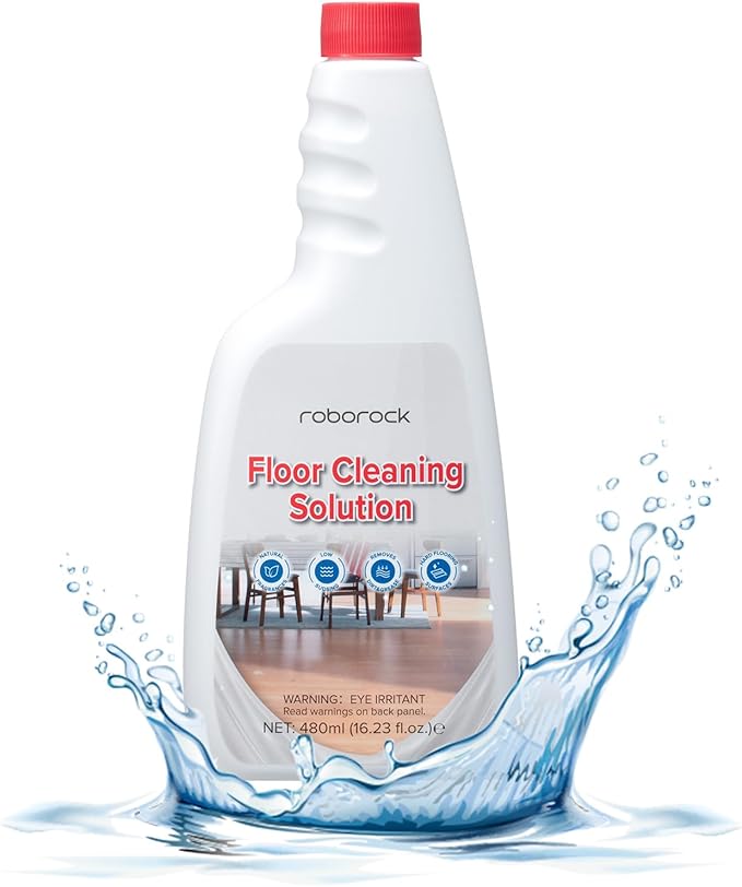 roborock 480ml Original Cleaning Agent for roborock Saros 10/ Saros Z70/ QV 35S/S8 MaxV Ultra/Qrevo Master/Qrevo S robot vacuum, floor cleaning agent, no foaming and streaking, concentrate 1:200