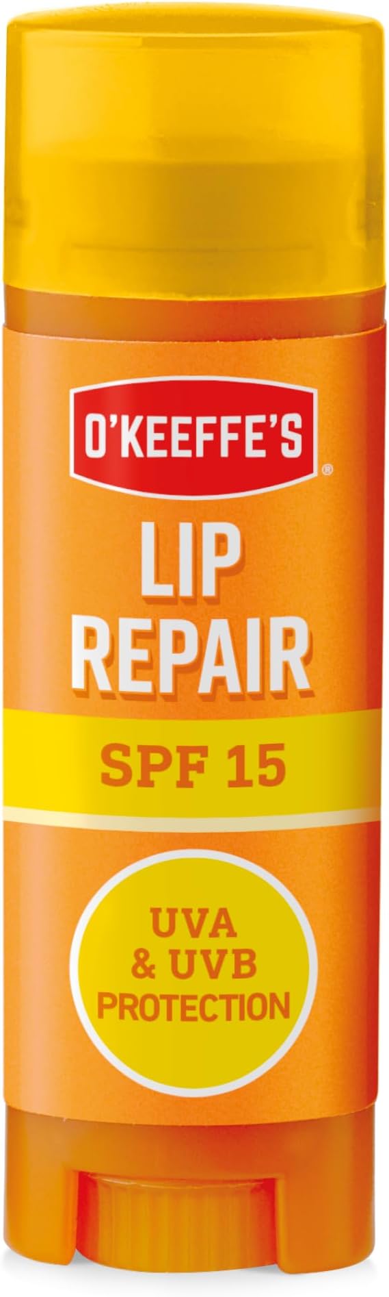 O'Keeffe's Lip Repair and Protect SPF 15, 4.2g – For Extremely Dry, Cracked Lips | Water Resistant, 24 HR Moisturisation & Protects Against UVA & UVB Rays