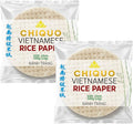Chiquo Vietnamese Rice Paper 22cm 340g - Pack of 2 | Authentic Vietnamese Wrappers | Ideal for Spring Rolls, Summer Rolls, Asian Dishes | Easy to Use