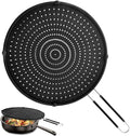 Splatter Screen for Frying Pan, Grease Splatter Guard, Heat-Resistant Splatter Guards for Frying, Silicone Splatter Screen for Everyday Cooking, Dishwasher Safe （16in×12in×0.5in）