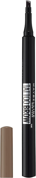 Maybelline Tattoo Brow Micro Eyebrow Microblading Eyebrow Pen Tint, Deep Brown, Packaging may vary
