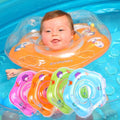 (blue, 1-18 months) Baby Inflatable Swimming Ring Neck Swim Ring