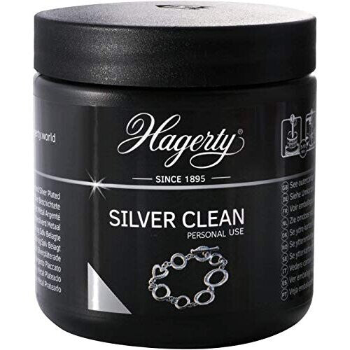 Hagerty Silver Clean Jewellery Immersion Bath for Silver and Silver-Plated Jewellery 170ml I Effective Jewellery Cleaner I Silver Jewellery Cleaning