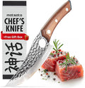 Matsato Knife | Japanese Steel Kitchen Knives. Professional High-Class Chef's Knife 5.8in. Non-Slip Cooking Knives with Ergonomic Handle, Gift Box