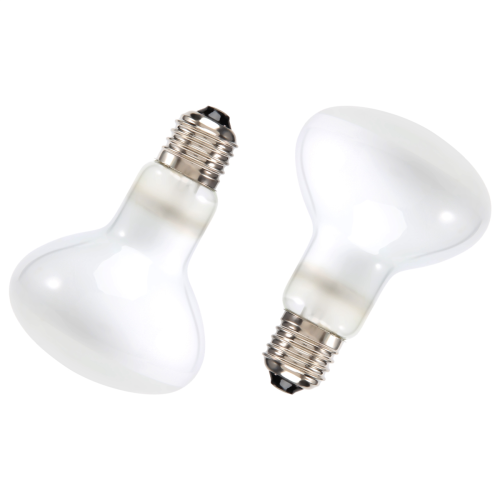 2-Pack 100W Reptile UVB/UVA Heat Lamp Bulbs â€“ Quartz Glass Flood Lamp, Eliminates Hot Spots, For Turtles, Lizards, Snakes