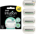 WILKINSON SWORD Intuition Sensitive Care Women's Blade Refills Pack of 3 plus 1 Free Enriched with Aloe Vera & Vitamin E