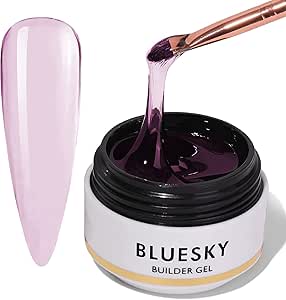 Bluesky Sculpting Builder Gel 15ml Soft Clear Pink - Apex Building Extension Gel for Structure - Self Levelling Nail Gel Soak Off (Requires UV LED Lamp)