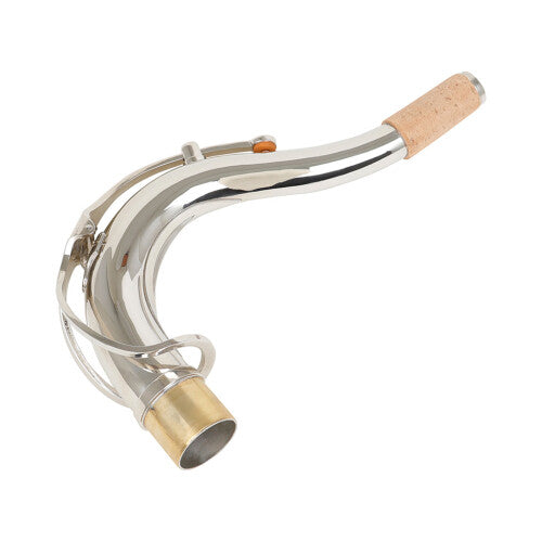 (Silver) Tenor Saxophone Bend Neck Upgrading Replacement 27.5mm Sax Part
