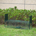 PawHut Two-Door Live Cage, Trap for Small Animal, Easy Setup - Dark Green