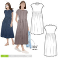 Style Arc Sewing Pattern Montana Midi Dress Women Sizes 4-16