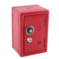 (Red) Safe Money Box Bank Metal With Combination Lock
