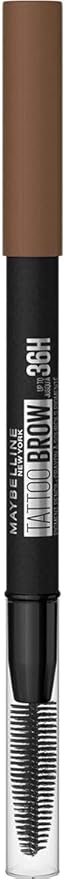 Maybelline Tattoo Brow Semi Permanent 36HR Eyebrow Pencil Longlasting Thicker Fuller Eyebrows, Soft Brown 03, 1 Count (Pack of 1)