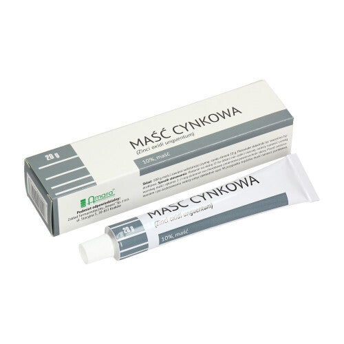 Zinc Ointment 10% Acne, Blemish 20g MaÅ›Ä‡ Cynkowa Masc
