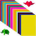 100 Sheets Coloured Paper, A4 Origami Paper Double Sided for Children's Art & Craft Activities, 20 Colors Craft Paper Copy Papers - 297mm X 210mm