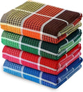 Premium Cotton Tea Towels Set– Super Absorbent, Durable & Soft, Kitchen Tea Towels for Drying, Cleaning, and Baking – Pack of 4, (68cm by 42cm) Eco-Friendly Dish Clothes.