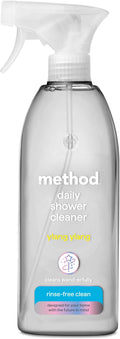 Method Daily Shower Cleaner, Bathroom Multi-Purpose Surface Cleaner Spray, Gently Cleans and Shines, Fresh Ylang Ylang Scent, Pack of 1, 828ml