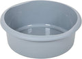 Addis 518458 Eco Made from 100% Plastic Round Washing Up Bowl, 7.7 Litre, Recycled Light Grey, 34 x 34 x 13cm