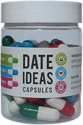 INFMETRY Valentines Day Gifts For Her Him Date Night Ideas Capsules In A Bottle (50pcs) -Boyfriend Girlfriend Wife Husband Newlyweds, Funny Bridal Shower Registry Wedding Gifts For Women Men