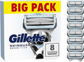 Gillette SkinGuard Sensitive Razor Blades Men, Pack of 8 Razor Blade Refills with Precision Trimmer, Fits All Skinguard ProGlide ProShield and Fusion5 Gillette Razors for Men Handles