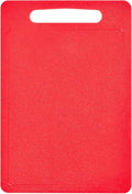 Chef Aid Large Red Poly Chopping Board, Multipurpose Anti-Slip Surface, Easy Clean and Dishwasher Safe with Handle, 40 x 30cm Other Colour Options Available.