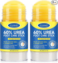 2 PCS Urea Cream 60% Urea Cream 60% Foot Care Stick Deeply Moisturising and Fast Absorbing Gentle Exfoliation for Dry, Cracked Heels & Thickened Skin