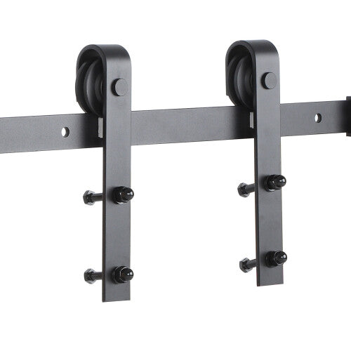 Sliding Rail Barn Door Hardware Steel Roller Closet Track System Kit
