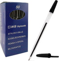 Stylostik Black Pens Pack of 50 Biros