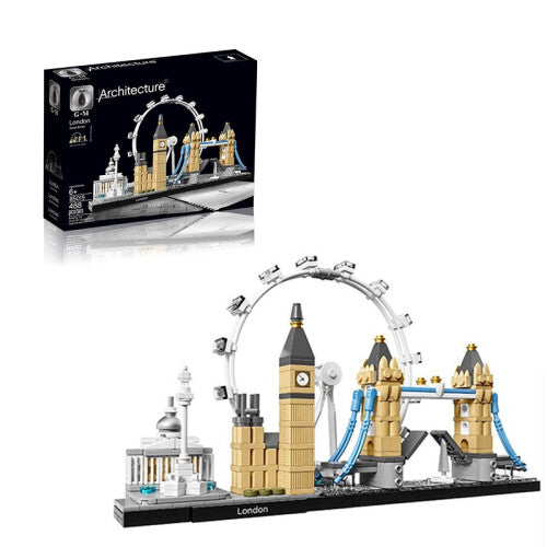 (488pcs) Architecture 21034 London Skyline Model Building Set Tower Bridge Collection