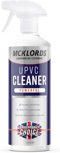 McKLords Commercial - uPVC Cleaner 1L - Professional Plastic & Window Frame Cleaner for Doors, Fascias & Conservatories Stains, Dirt & Discolouration